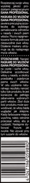 ISANA PROFESSIONAL ,maskara do włosów, Średni Brąz,lewa