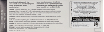 Szczegółowa ulotka soczewek kontaktowych ACUVUE Oasys 1-Day, opis technologii HydraLuxe i kod QR.