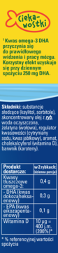 MÖLLER'S Omega-3 Rybki ,żelki o smaku jabłkowym, suplement diety,lewa