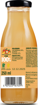 SOK Z GÓR ,sok 100%, Jabłko i Mango,lewa
