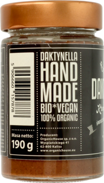 DAKTYNELLA Classic ,krem daktylowy, Świeże daktyle z kokosem,lewa