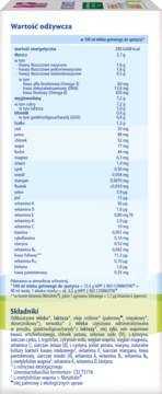 Etykieta HiPP 2 BIO COMBIOTIK® mleka modyfikowanego. Tabela wartości odżywczych i pełna lista składników.