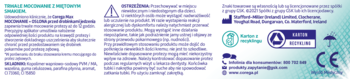 Etykieta Corega Max Mocowanie + Osłona Miętowy, polski tekst o mocnym trzymaniu protezy i świeżym smaku.