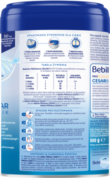 BEBILON Profutura CesarBiotik,mleko początkowe dla niemowląt, od urodzenia, 1,lewa