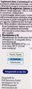ALTAPHARMA ,krople, Witamina D3 i K2, suplement diety,lewa