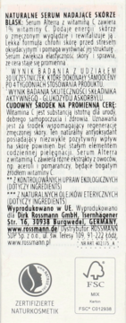 ALTERRA Vitamin C ,serum do twarzy, z Witaminą C,lewa