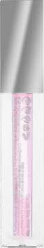 Półtransparentny błyszczyk do ust, PH-reagujący, w długiej tubce z różowym płynem i srebrnym aplikatorem.