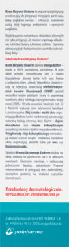 Panel informacyjny Krem Aktywnego Eloderm: składniki, zastosowanie dla skóry suchej i atopowej, logo Polpharma.