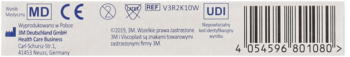 Tył opakowania plastr/ek Viscoplast dla dzieci, z logo MD, CE, UDI, danymi producenta i kodem kreskowym.