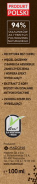 Madonis wybielająca pasta do zębów, brązowe opakowanie, 'Produkt Polski', 94% składników, 100 ml.