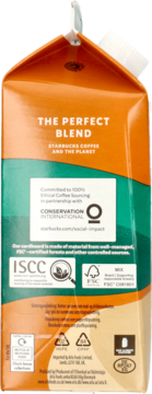 STARBUCKS ,mleczny napój kawowy o smaku karmelowym,lewa