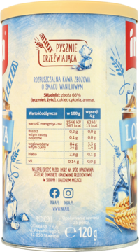 INKA ,kawa zbożowa lodowa, smak waniliowy,lewa