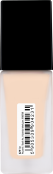 Perfekcjonujący podkład dopasowujący się do skóry, odcień 62W Fair. Butelka z czarną nakrętką, widoczna etykieta z kodem.