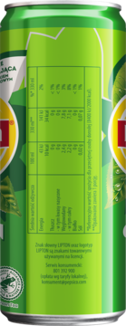 LIPTON ,niegazowany napój owocowo-herbaciany, Green,lewa