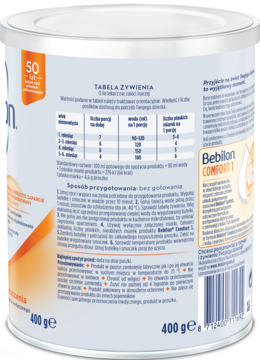 BEBILON Comfort ,mleko modyfikowane dla niemowląt, od urodzenia,  1,lewa