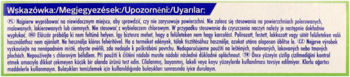 Instrukcja użycia Domol Magic Pad, gąbki czyszczącej, tekst w języku polskim na opakowaniu.