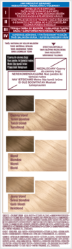 Garnier Color Sensation, trwała farba do włosów: panel z odcieniami blondu (ciemny, średni, jasny).