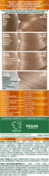 GARNIER COLOR NATURALS CREME ,krem do włosów, trwała, odżywcza koloryzacja, nr 9N Bardzo Jasny Beżowy Blond,prawa