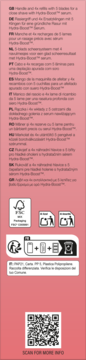Tył różowego opakowania maszynki Wilkinson Intuition Complete z 5 ostrzami i opisem Hydra-Boost.
