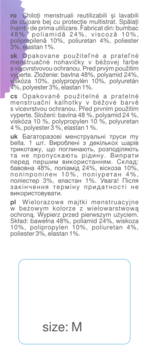 BELLA MyBella ,majtki menstruacyjne, rozmiar M, Beige,prawa