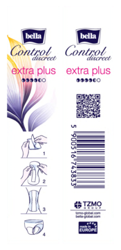 BELLA Control Discreet ,wkładki urologiczne Extra Plus,prawa