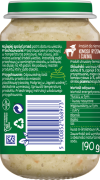 BOBOVITA Kaszotto! ,komosa ryżowa z cielęciną i cukinią, po 7. m-cu,prawa