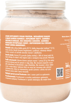 LEVANN SUPPLEMENTS Vegan Protein ,wegańskie białko o smaku słonego karmelu, suplement diety,prawa
