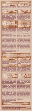Instrukcje użycia kremu koloryzującego Garnier Color Sensation na beżowej ulotce, bliski kadr z tekstem.
