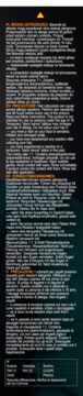 Instrukcja użycia Cameleo MEN Hair Color Cream, ostrzeżenia i skład w wielu językach, widok całej strony.