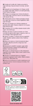 Tył opakowania maszynki Wilkinson Intuition 2w1 Soap & Shave Nourishing z opisami, symbolami recyklingu i kodem QR.