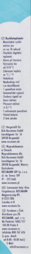 Fragment instrukcji termometru Babydream z cechami produktu i danymi producenta, tekst na białym tle.