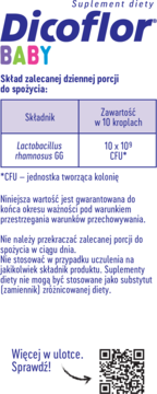 DICOFLOR Baby ,probiotyk w kroplach dla dzieci i niemowląt, suplement diety,prawa