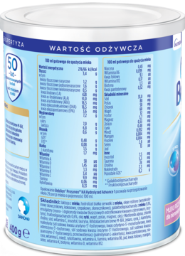 BEBILON Prosyneo HA 1,mleko modyfikowane dla niemowląt, od urodzenia, HA 1,prawa