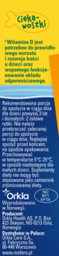 MÖLLER'S Omega-3 Rybki ,żelki o smaku pomarańczowo-cytrynowym, suplement diety,prawa