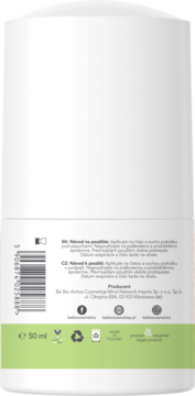 BEBIO COSMETICS ,dezodorant w kulce, naturalny, Bambus i Trawa cytrynowa,prawa