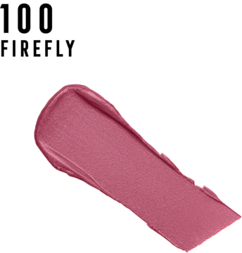 Nawilżająca pomadka Max Factor Colour Elixir Firefly, ciemnoróżowa próbka o kremowej, satynowej teksturze.