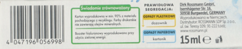 Tył pudełka serum Alterra z potrójnym kwasem hialuronowym. Widoczny kod kreskowy, certyfikaty i objętość 15ml.