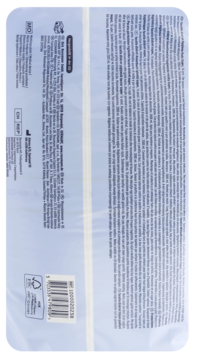 Tył opakowania wkładek Facelle Diskret Super, niebiesko-biały, z drobnym tekstem i symbolami producenta.