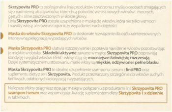 SKRZYPOVITA Pro ,maska do włosów wypadających,prawa