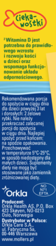 MÖLLER'S Omega-3 Rybki ,żelki o smaku jabłkowym, suplement diety,prawa
