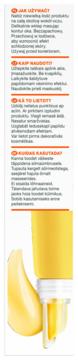 Krem pod oczy Garnier Vitamin C, tuba z aplikatorem i elementem w kształcie banana obok instrukcji.
