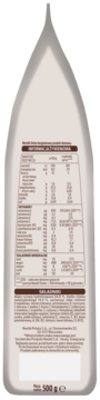 Tył opakowania Nestle Sinlac o masie 500g, z tabelą wartości odżywczych i listą składników produktu.