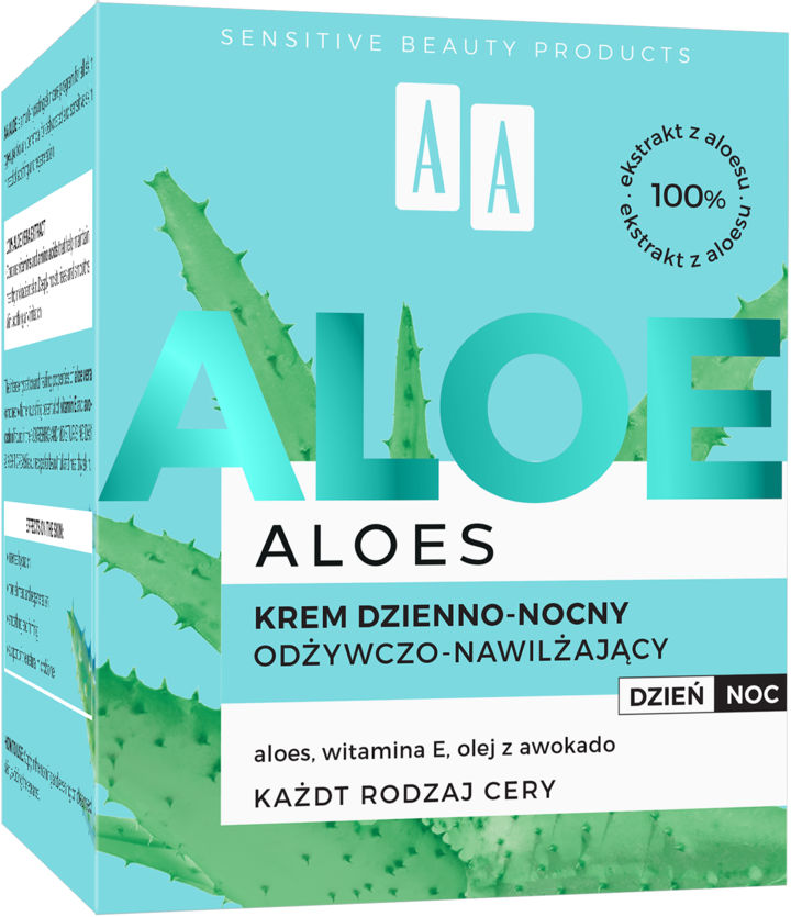 AA, Aloes , krem do twarzy, odywczo-nawilajcy, dzie/noc, 50 ml |  Drogeria Rossmann.pl