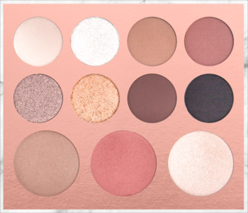 Paleta Brush UP! Dusk Lover dla chłodnych karnacji: 8 cieni do powiek, róż, bronzer i rozświetlacz.
