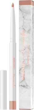 Konturówka Brush UP! Maxineczka Beige Nude, otwarta, obok marmurowe opakowanie z różowym logo.