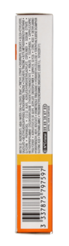 Bok opakowania fluidu La Roche-Posay Anthelios UVMune 400 SPF50+, z kodem kreskowym i oznaczeniem 12M.