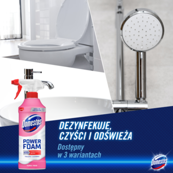 DOMESTOS Power Foam ,płyn do czyszczenia łazienki, Floral Fresh,od-dostawcy