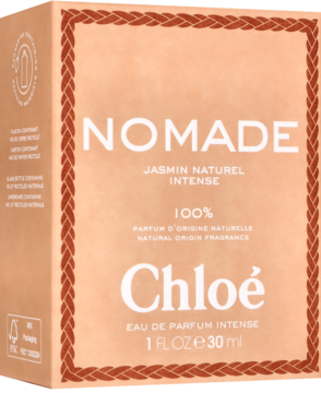 Chloé Nomade Jasmin Naturel Intense EDP 30ml w beżowym pudełku z plecionym wzorem, 100% naturalne składniki.