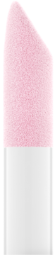 Close-up of a soft pink applicator with a white handle for Catrice Glossin' Glow lip oil 040 Glossip Girl.