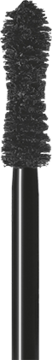Aplikator tuszu Pupa Mascara Vamp! Military Green, czarna szczoteczka w kształcie klepsydry, widok z przodu.